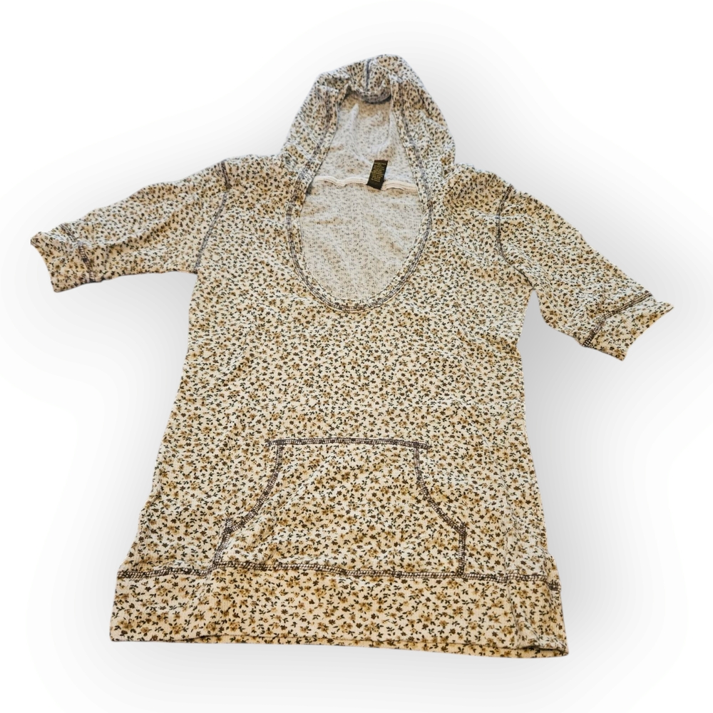 Floral Hooded Top